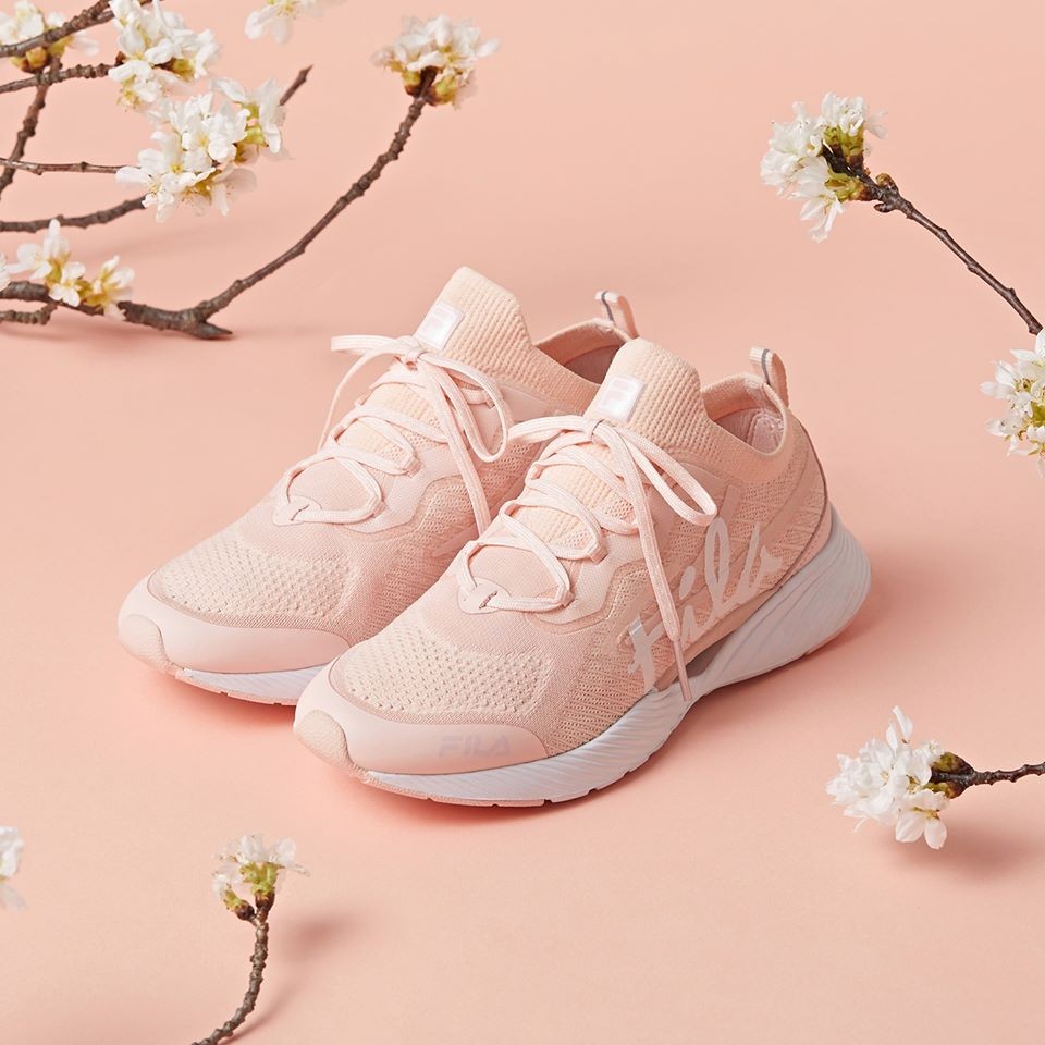 韓國FILA RGB Flex Blooming Script櫻花粉