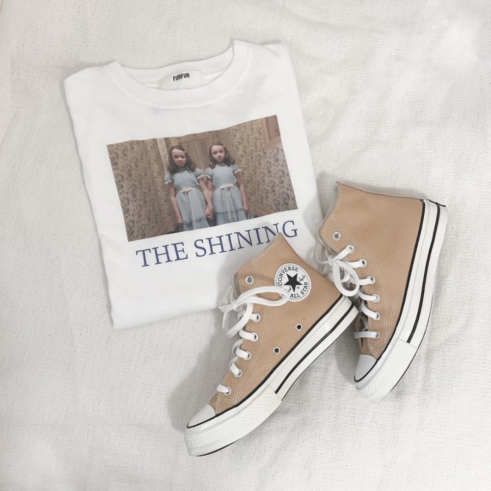 日本奶油麻布Converse