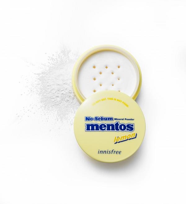 控油碎粉 控油粉餅 夏天 推介 innisfree x Mentos 限定版控油礦物質散粉