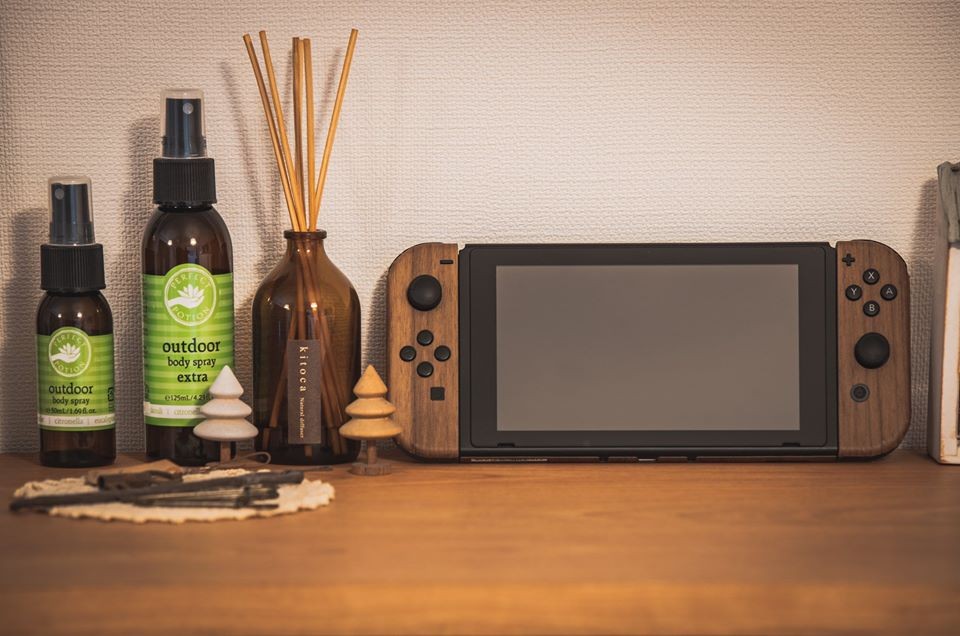 木紋Switch, Switch改造, Switch改機, 文青風,  Switch貼紙