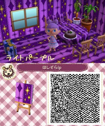 《動物森友會/動物之森》地板牆壁QR Code素材