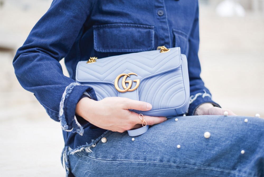 GUCCI GG Marmont bag 藍色light blue