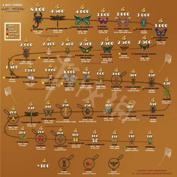 動物森友會昆蟲賺錢
