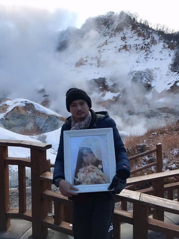 Freddy帶遺照環島遊實現遺願