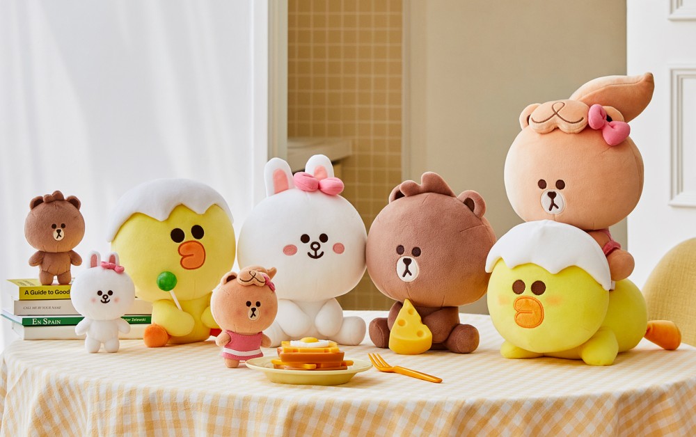 Mini Line Friends系列精品 Baby版熊大、兔兔莎莉和熊美