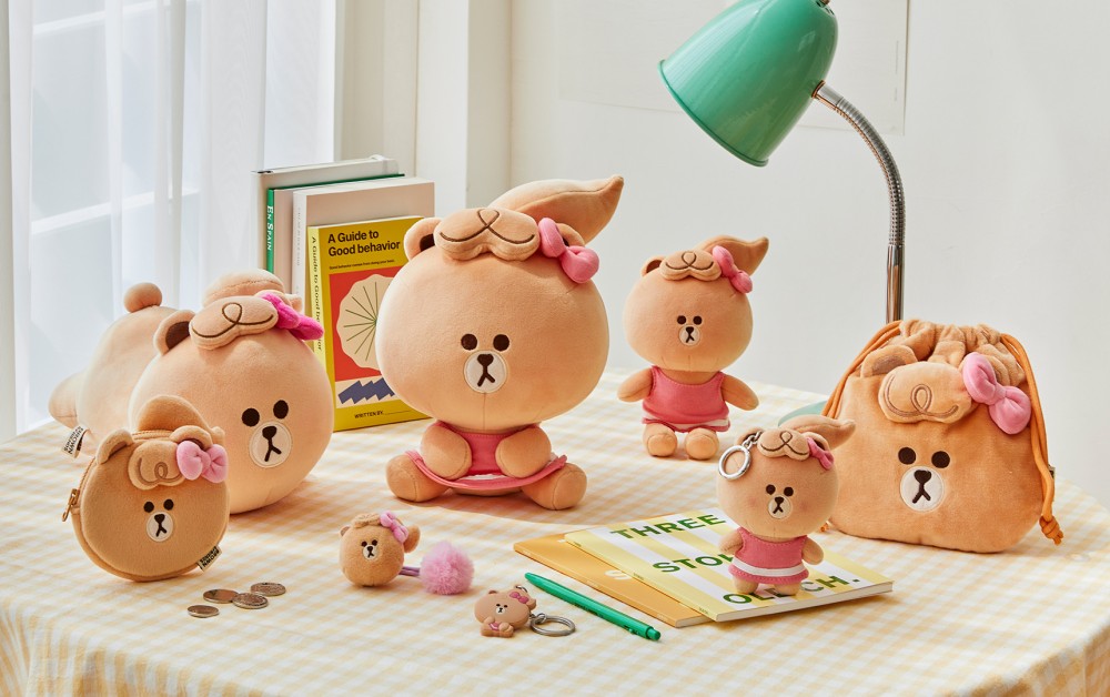 Mini Line Friends系列精品 Baby版熊大、兔兔莎莉和熊美