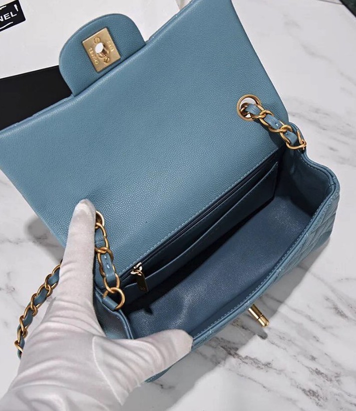CHANEL Flap Bag藍色