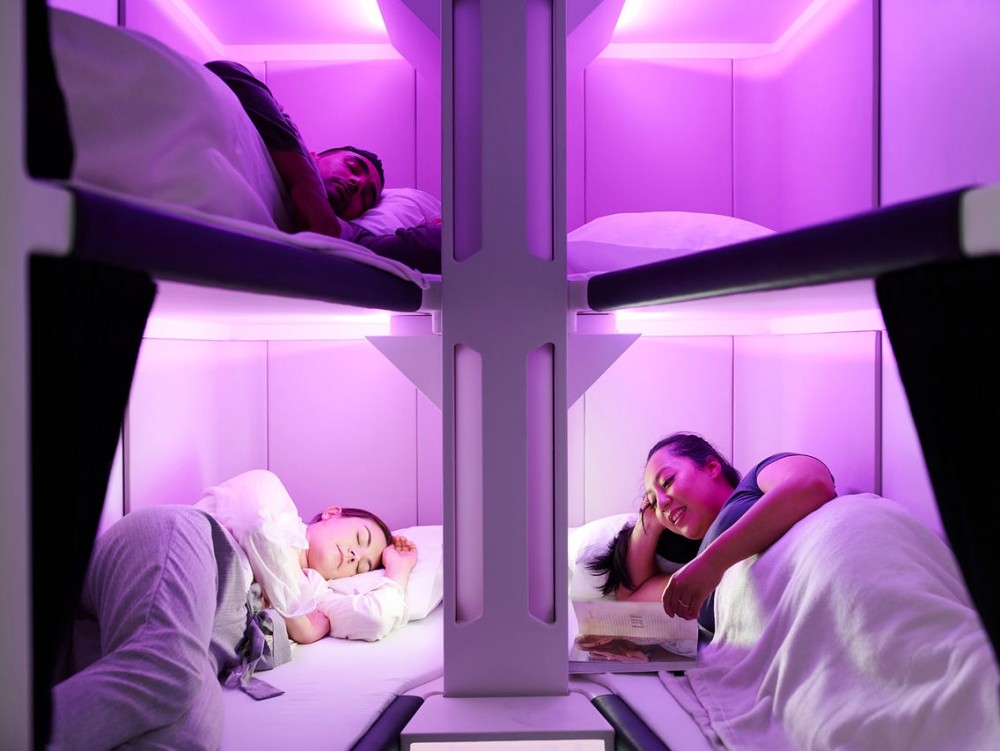 紐西蘭航空Air New Zealand睡眠艙 Economy Skynest猶如住膠囊酒店