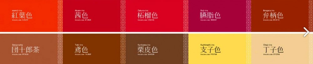 日本生日誕辰和色, 日本生日色, 日本誕辰和色