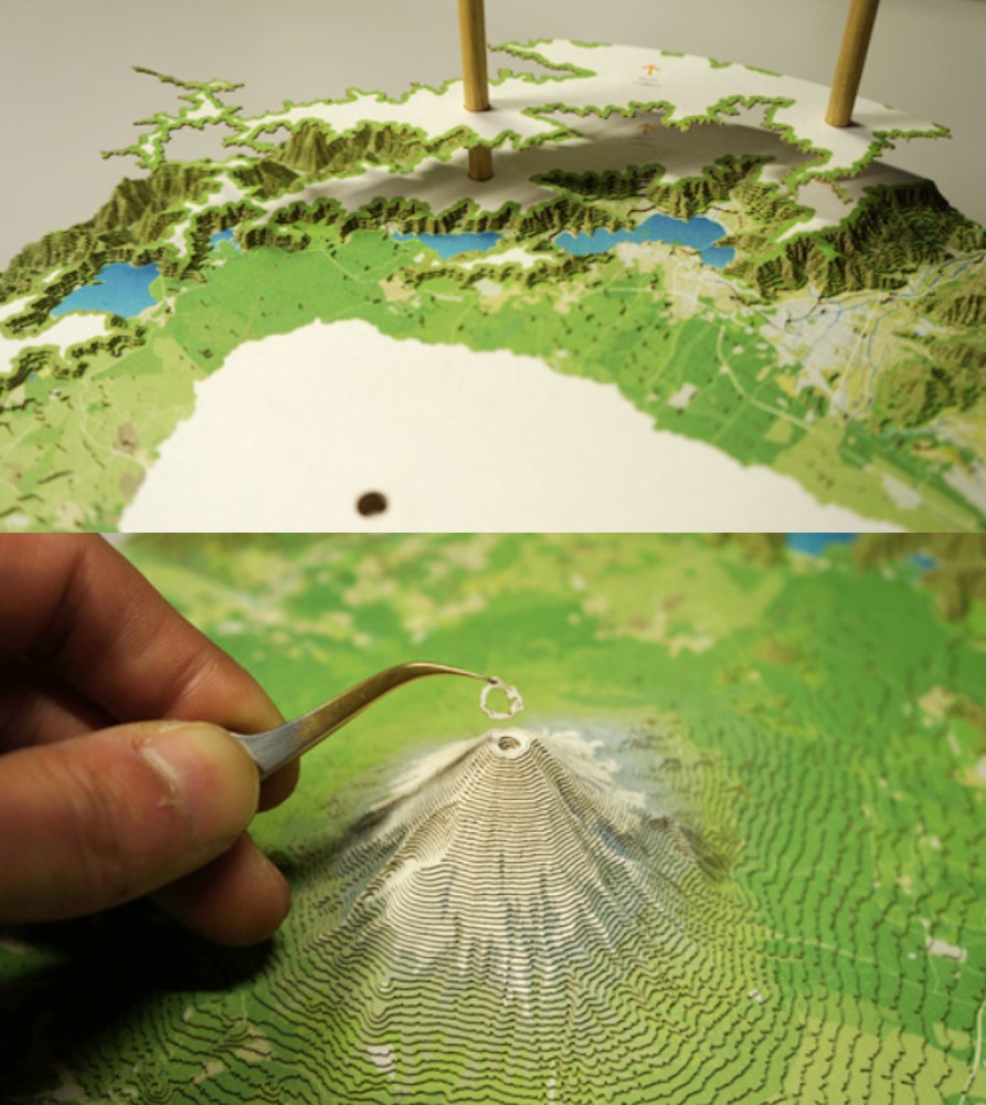 富士山紙拼圖, 富士山紙模型, 日本富士山砌圖