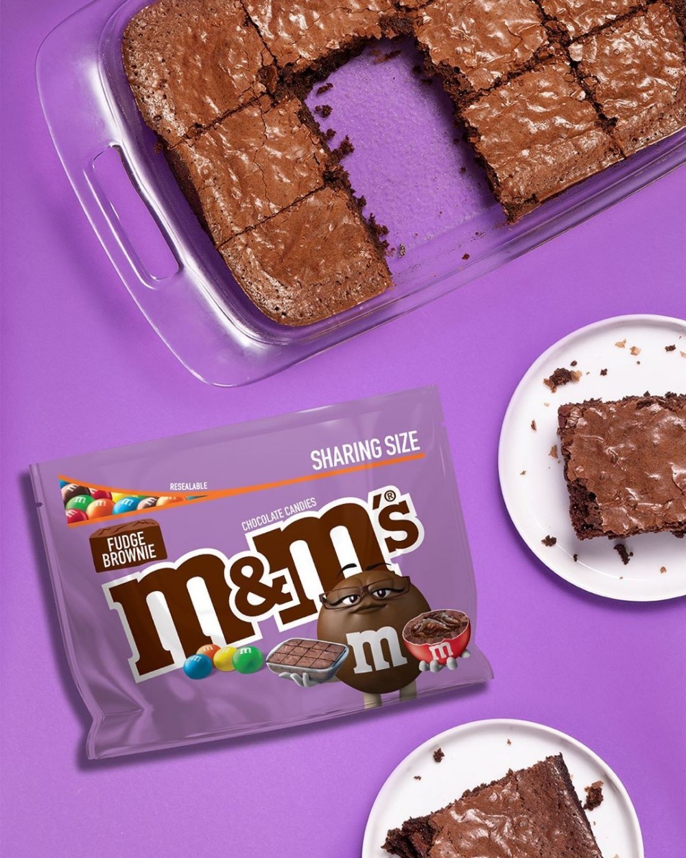 M&M’S Fudge Brownies布朗尼蛋糕