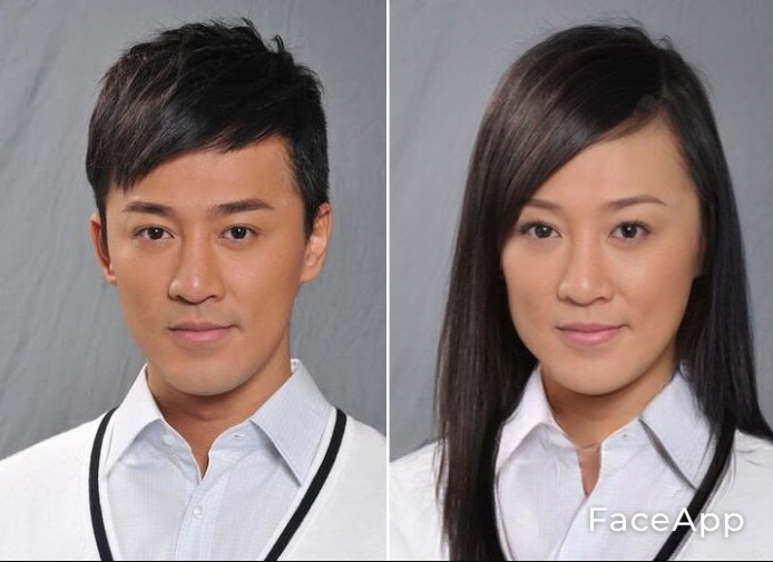 【FaceApp變性】香港男明星變性林峯