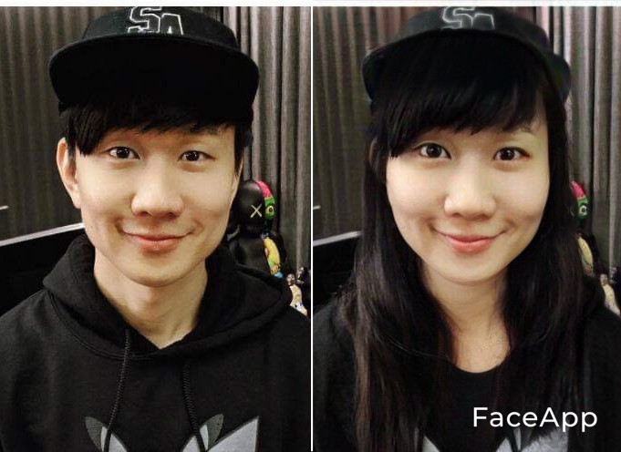 【FaceApp變性】香港男明星變性林俊傑