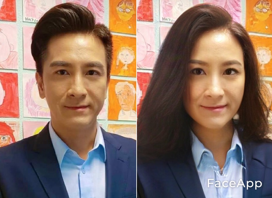 【FaceApp變性】香港男明星變性馬國明