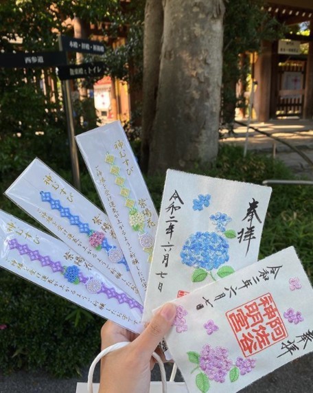 繡球花手環神結御守