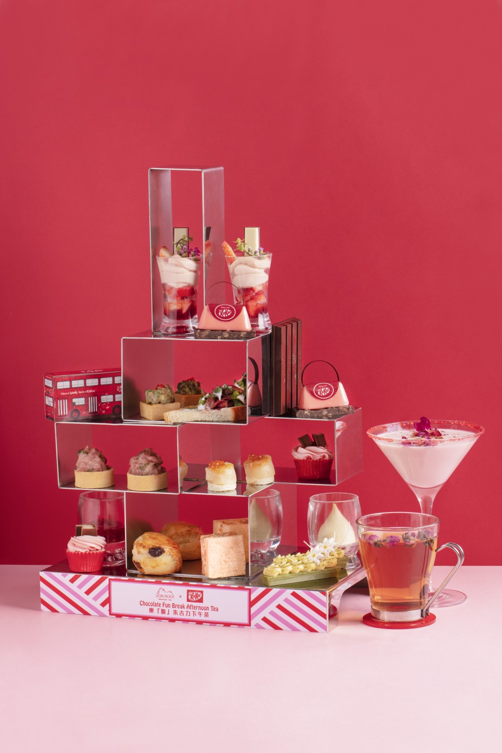 【下午茶2020】香港最新High Tea推介 7. 帝京酒店Lion RockX雀巢® KIT KAT ® 樂「脆」朱古力下午茶