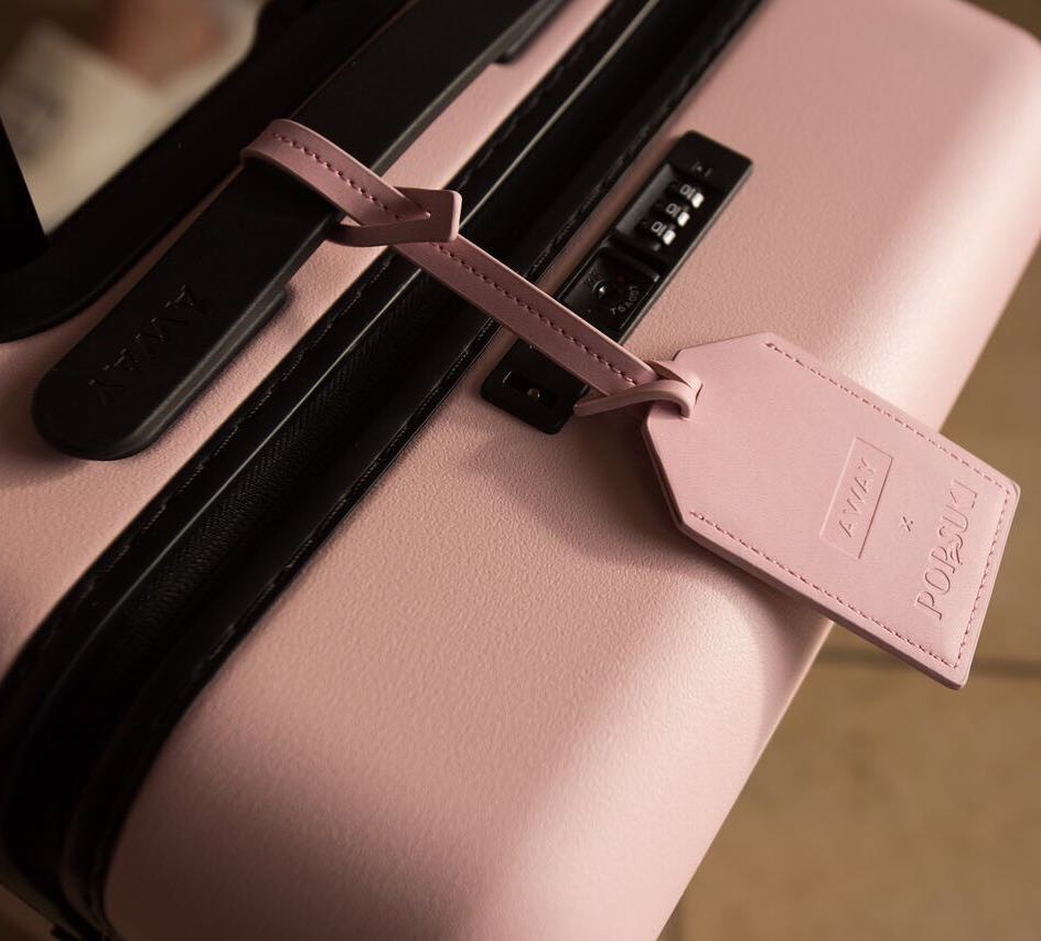 Away X Pop&Suki 粉嫩櫻花色行李箱