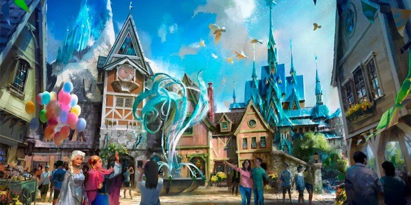 香港迪士尼樂園城堡 魔雪奇緣Frozen主題園區