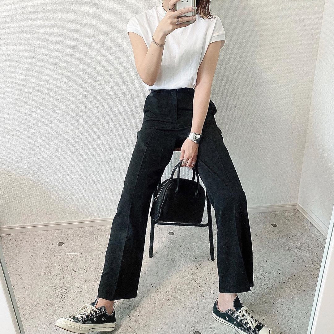 無印良品, 無印良品TEE, 無印良品純色Tee, 無印良品法式Tee, 日系穿搭