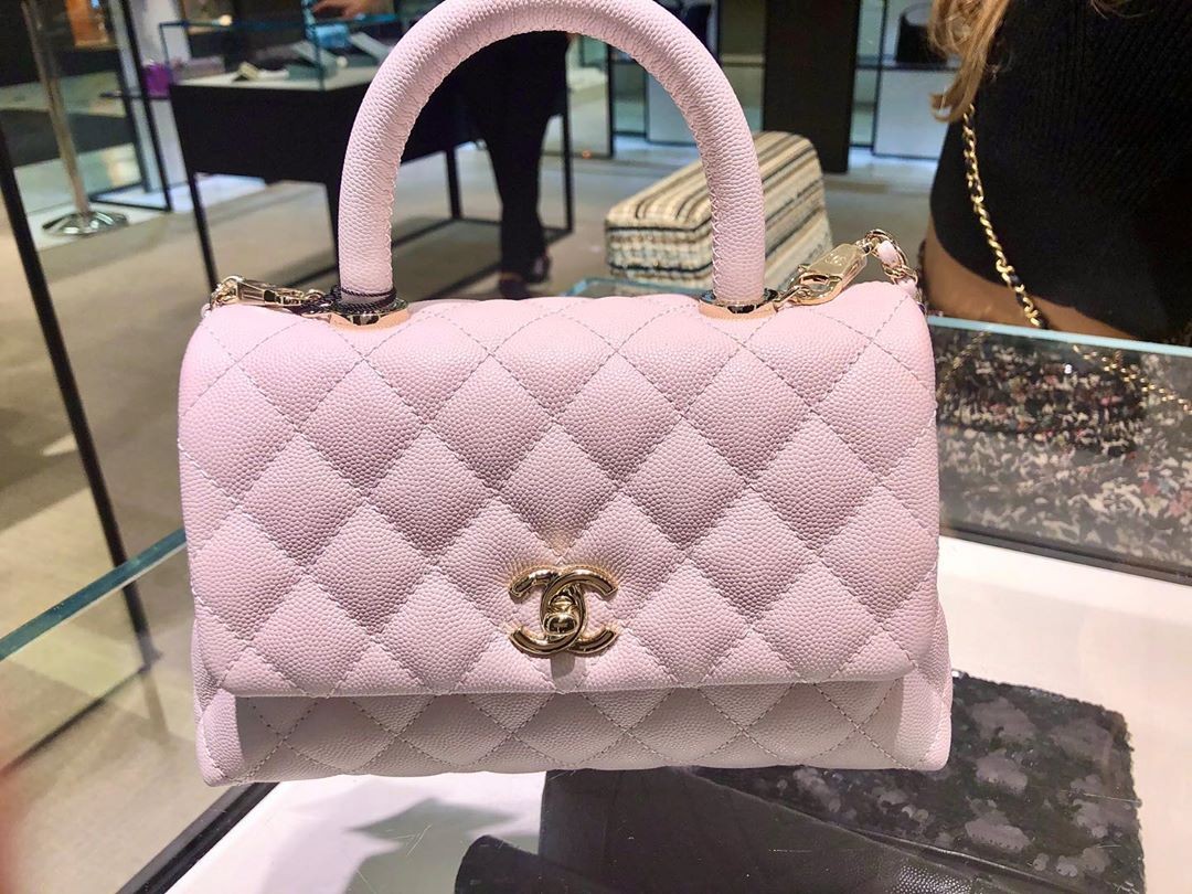 CHANEL Top Handle Flap Bag手袋芋泥紫色 升值潛力高的保值款