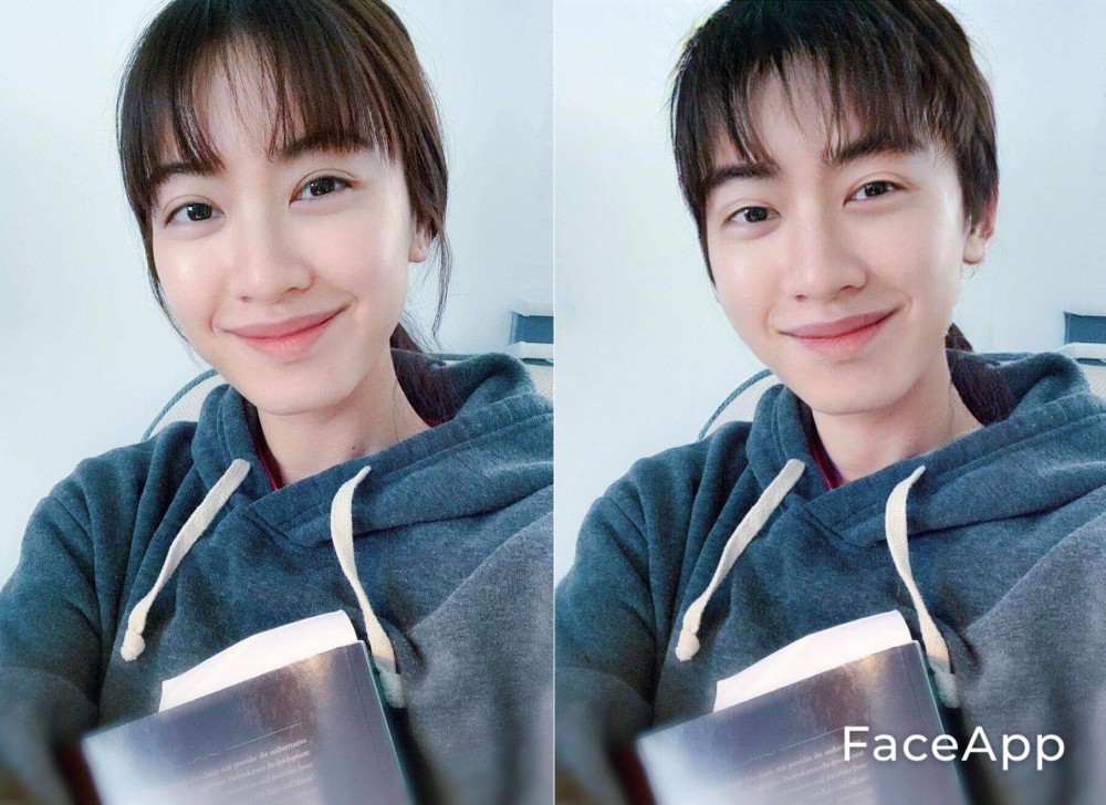 香港女明星FaceApp變性好靚仔!朱千雪、黃翠如、江嘉敏型過韓星