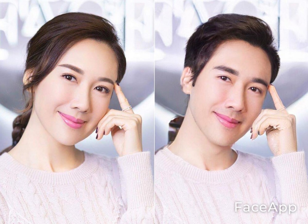 香港女明星FaceApp變性好靚仔!李施嬅、黃翠如、江嘉敏型過韓星
