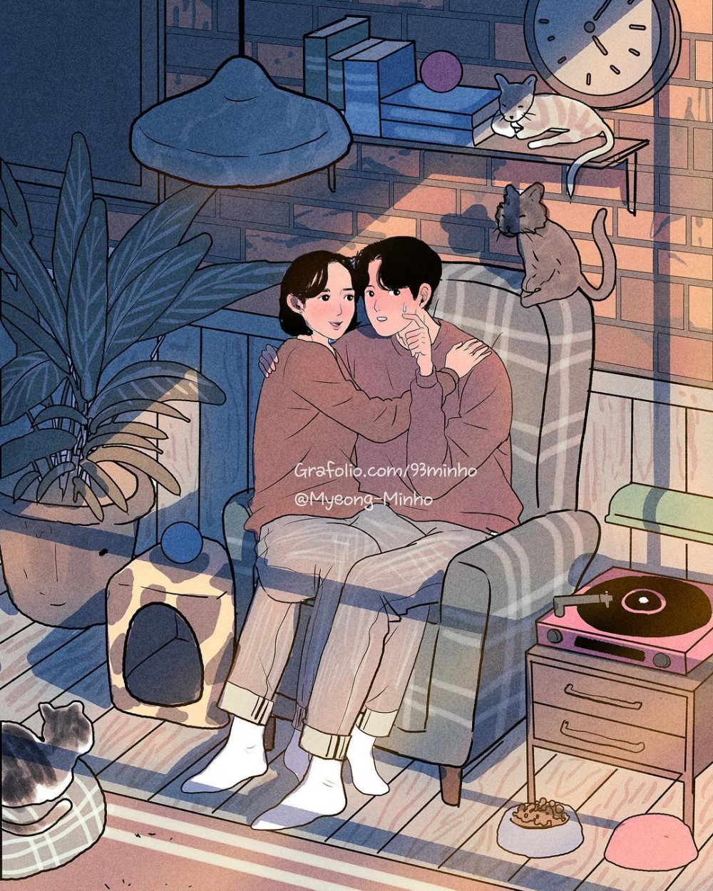 【愛情語錄】韓國插畫繪「夢想中的婚後生活」