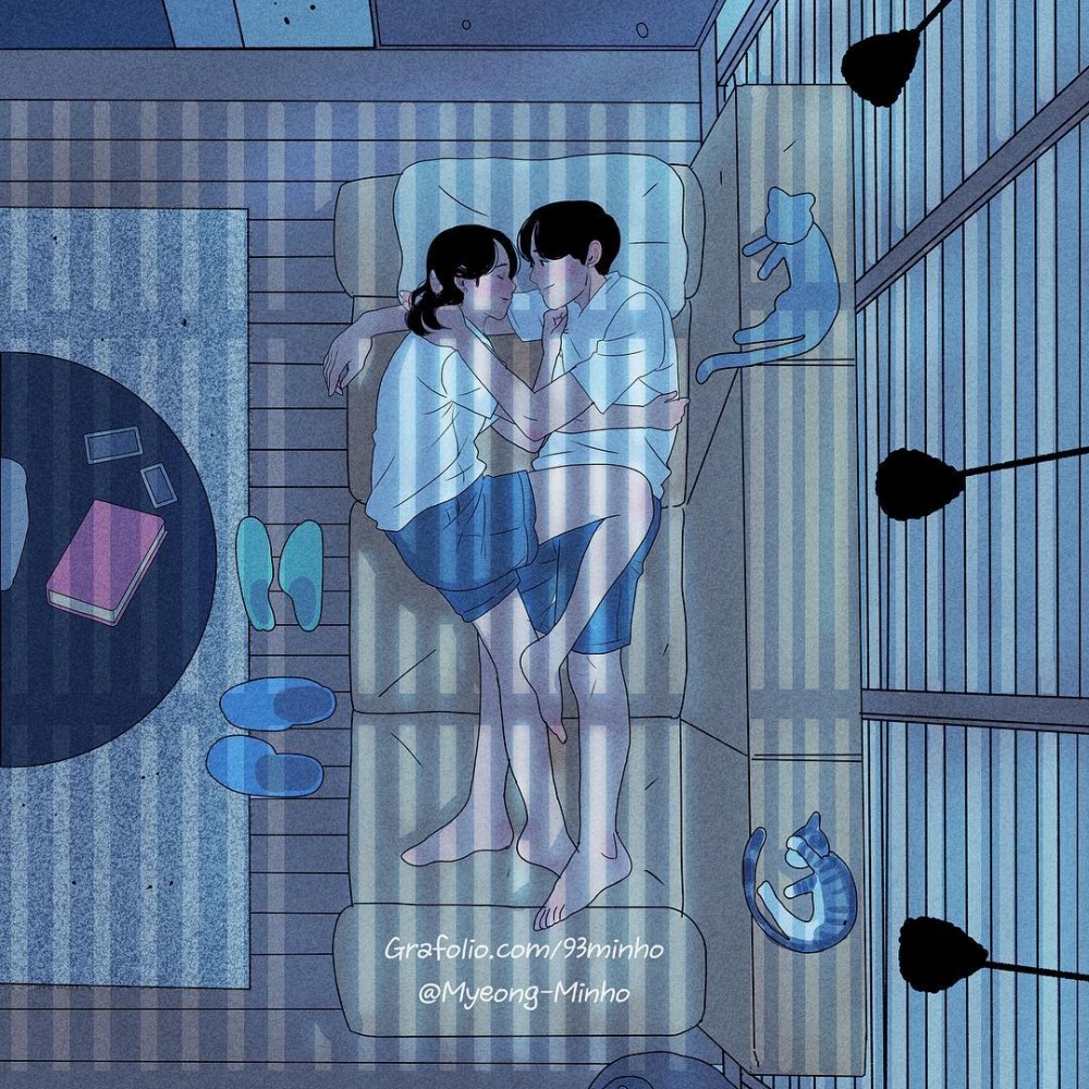 【愛情語錄】韓國插畫繪「夢想中的婚後生活」