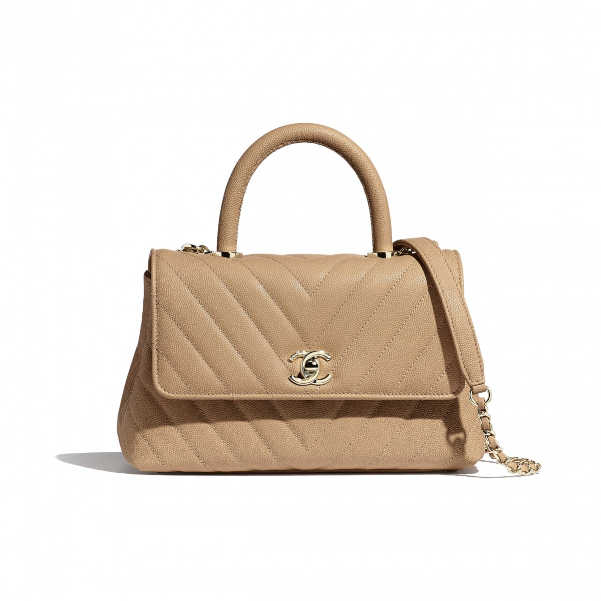 CHANEL Top Handle Flap Bag手袋芋泥紫色 升值潛力高的保值款
