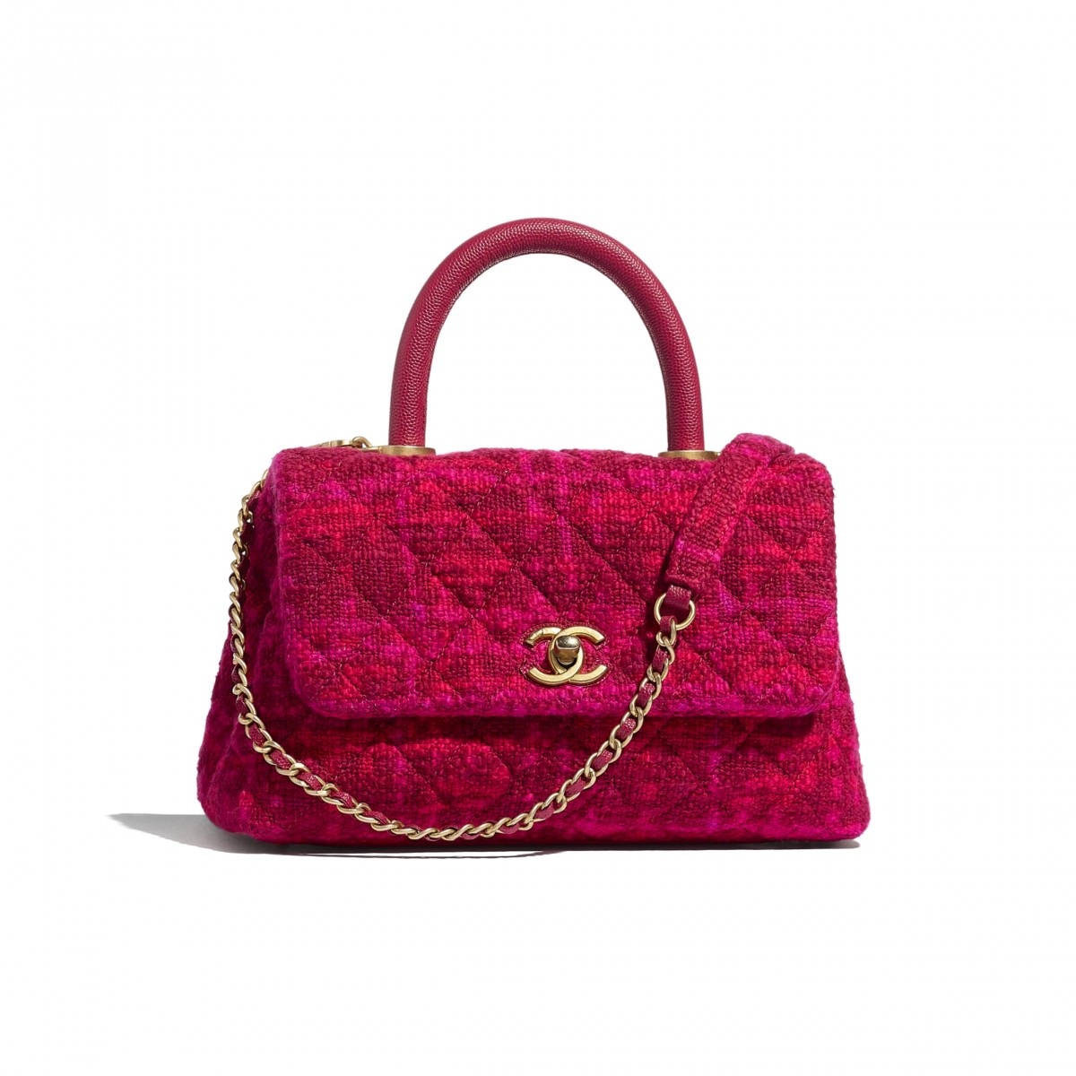 CHANEL Top Handle Flap Bag手袋芋泥紫色 升值潛力高的保值款