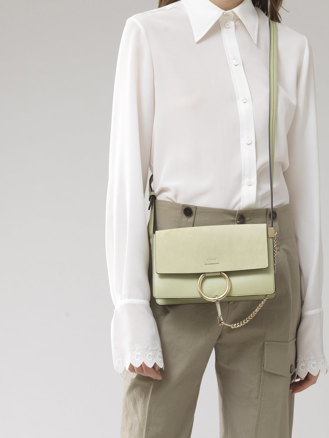 Chloé手袋2020!Daria餃子包/Marcie馬鞍包「淡雅奶油綠」