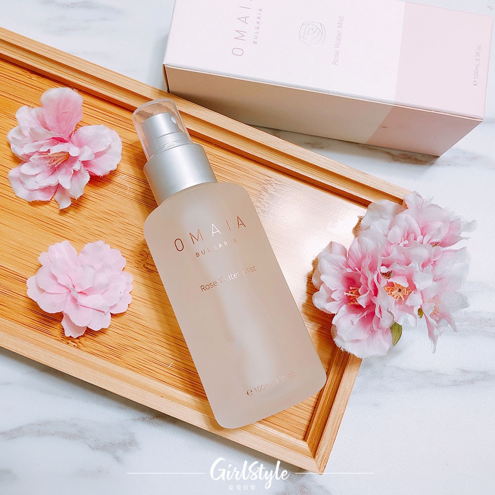 【保濕產品推薦】「Omaia 100%有機玫瑰水」蘊含抗氧化物,具有鎖水保濕和鎮靜舒緩功效,並可平 衡皮膚的酸鹼度(pH值)及減少水分流失