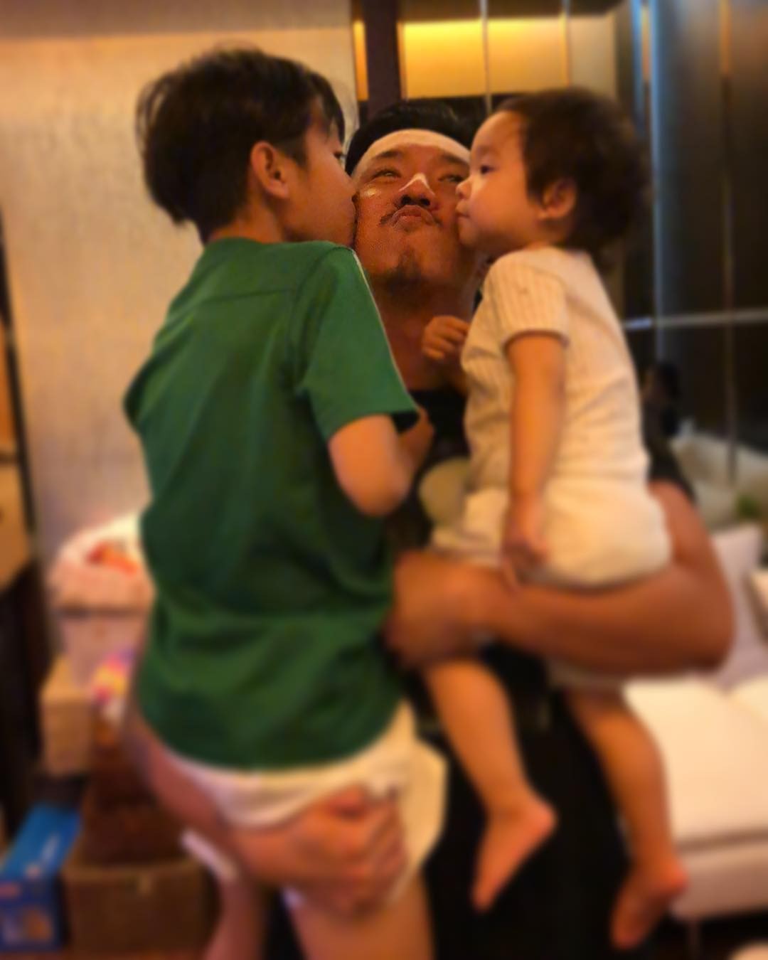 張繼聰,謝安琪,instagram,好爸爸,family