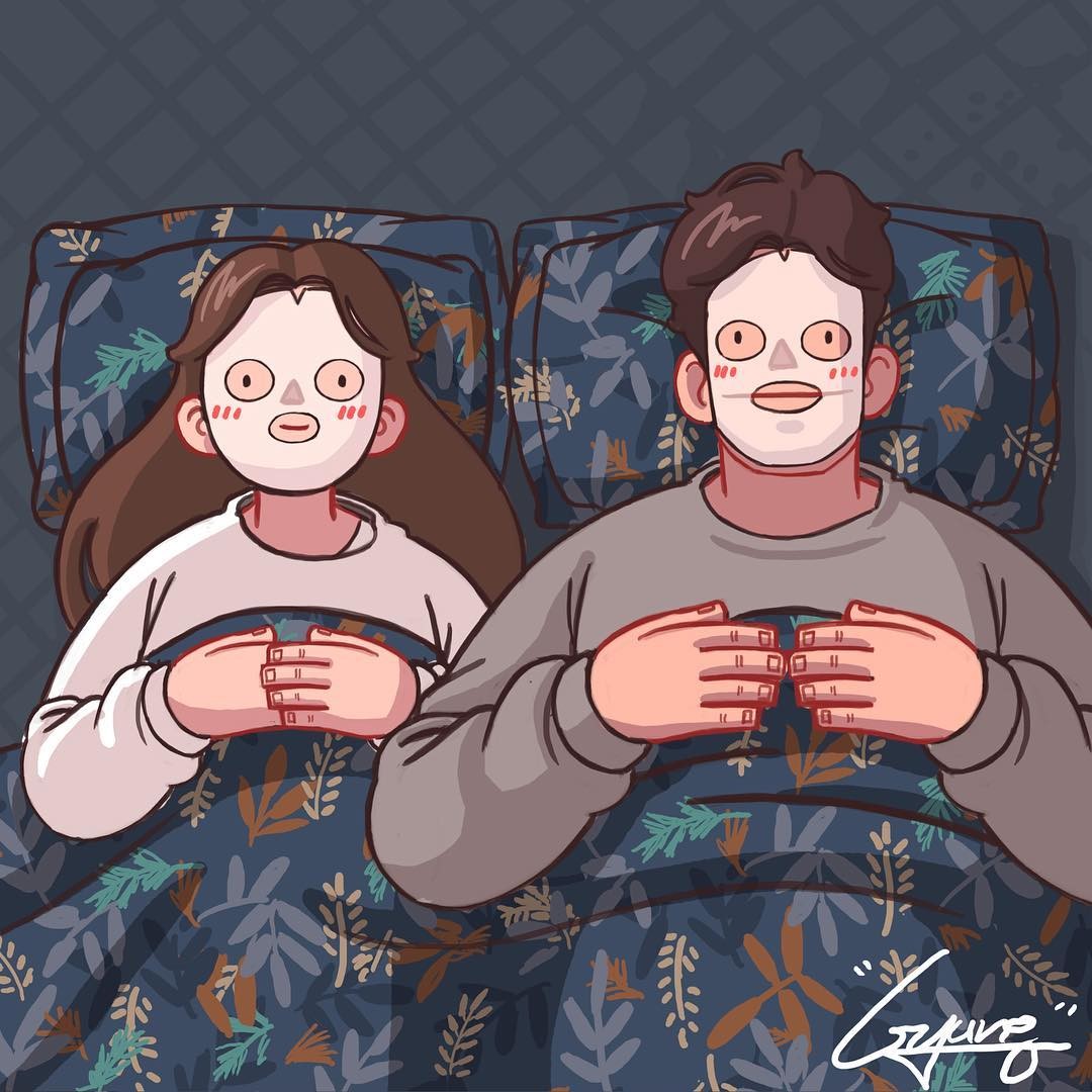 愛情插畫, 愛情語錄, 愛情插畫師, 韓國插畫, 戀人寫實生活, 情侶真實模樣