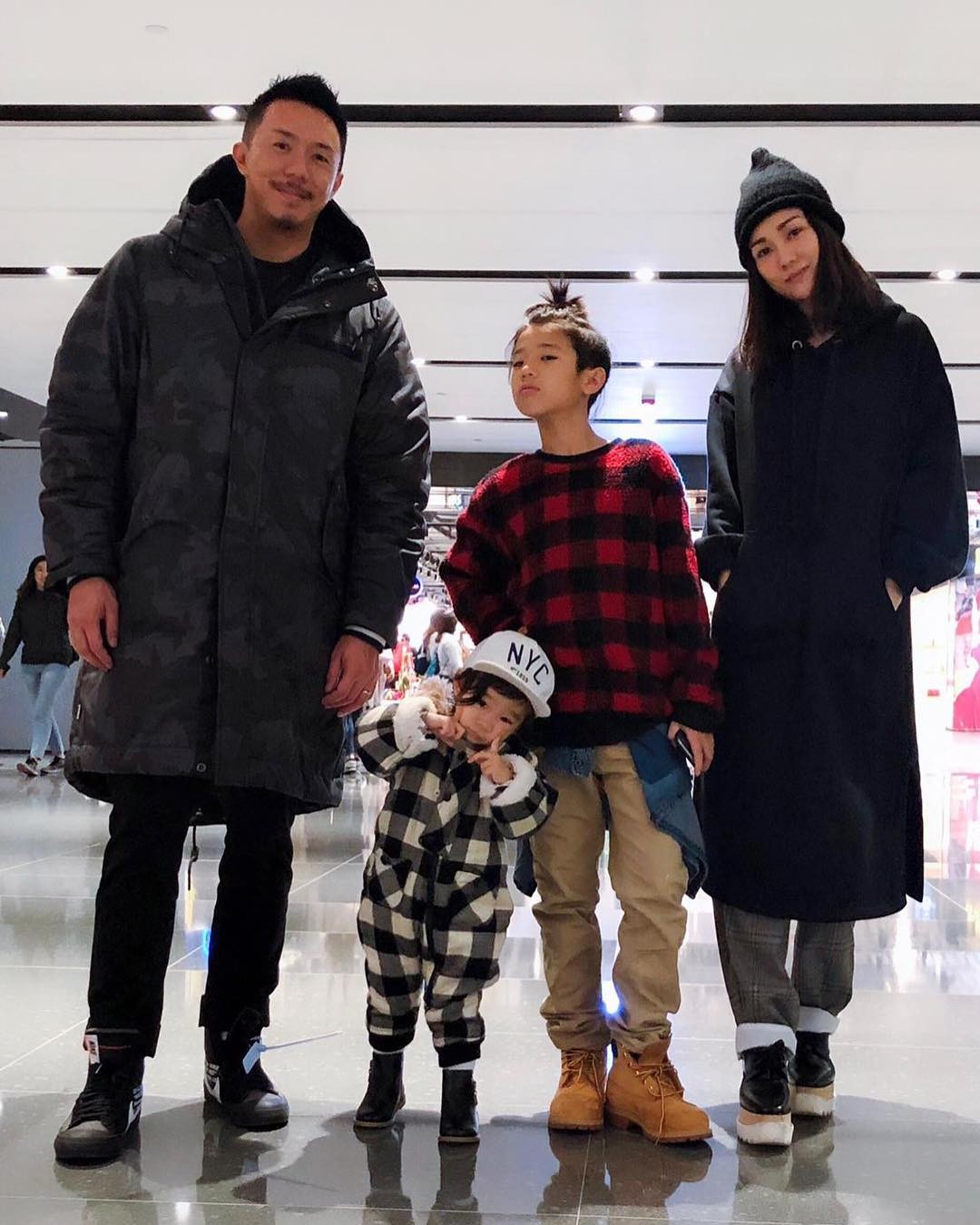 張繼聰,謝安琪,instagram,好爸爸,family