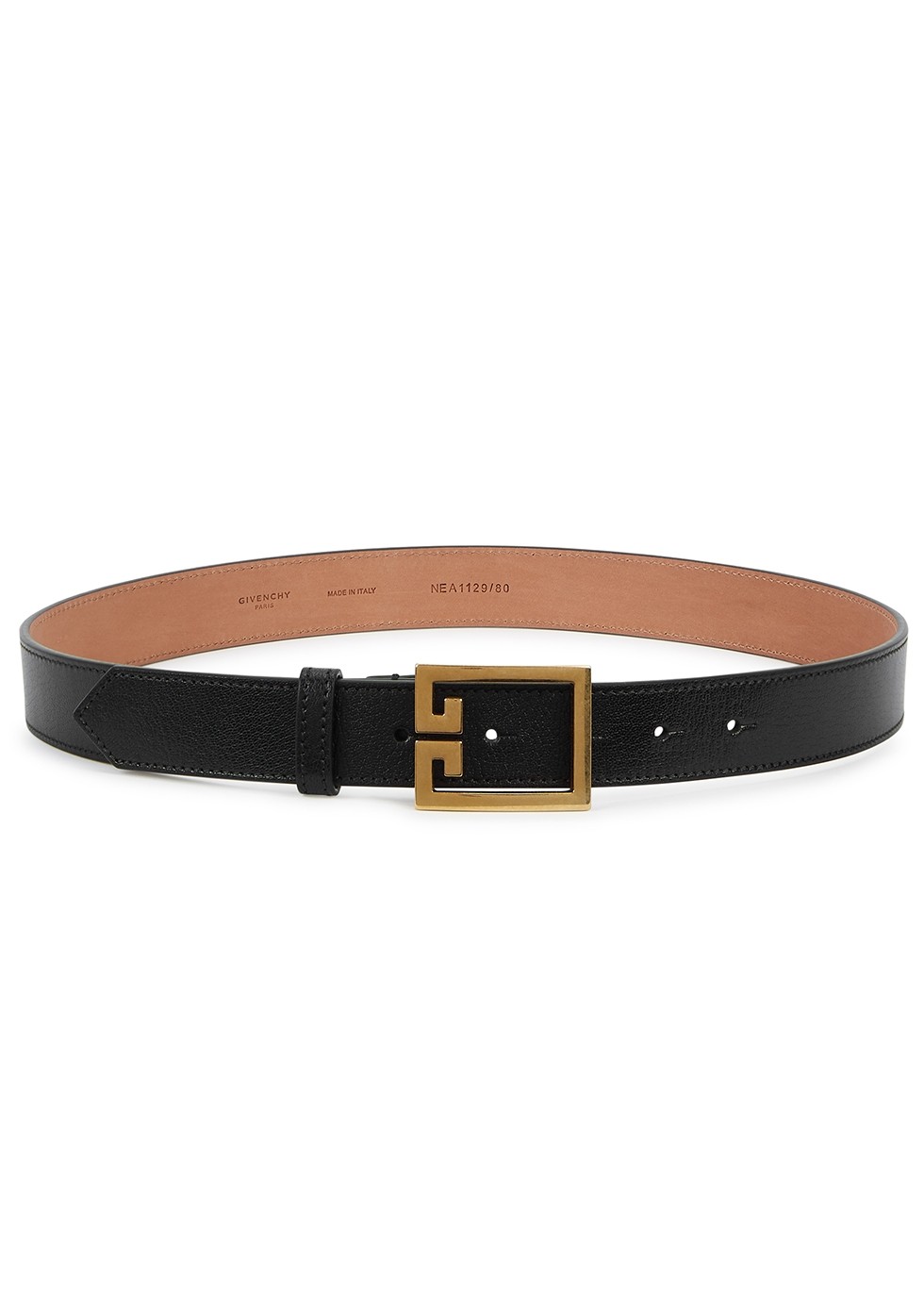 GIVENCHY Black grained leather belt HK$2,600