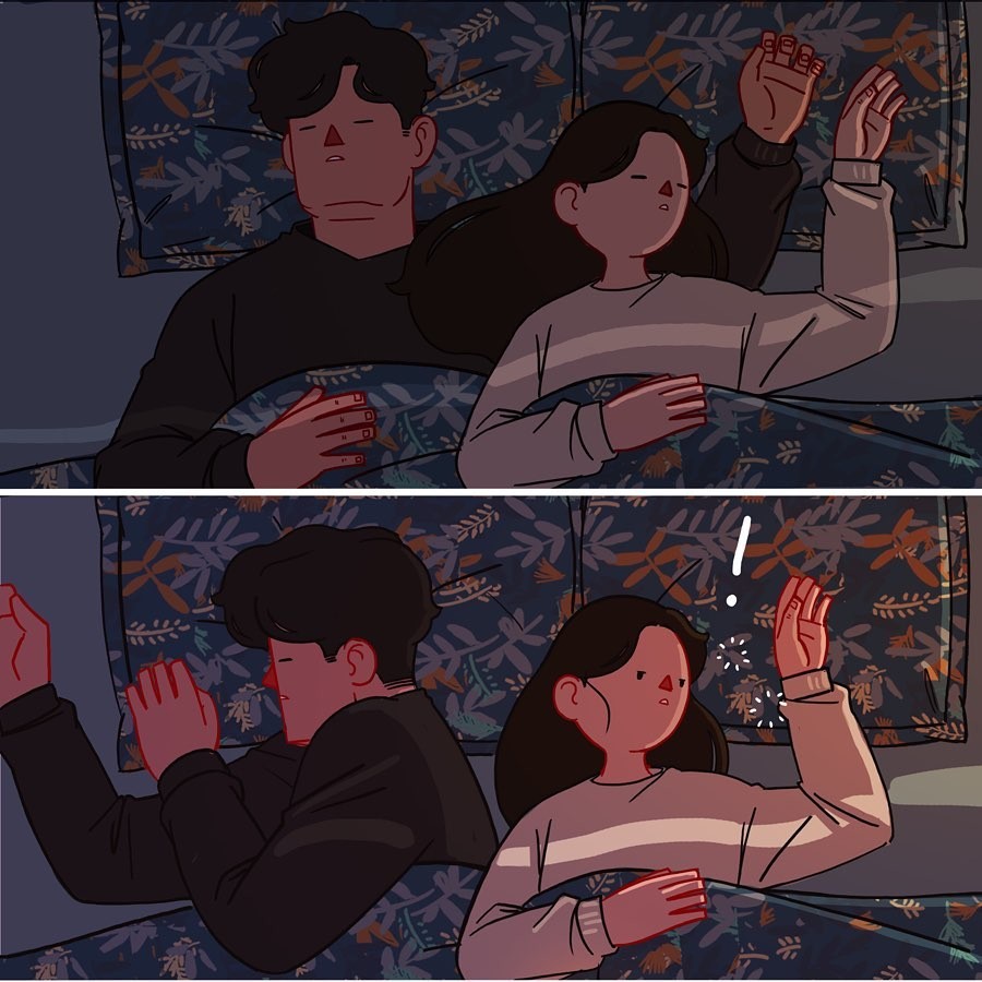 愛情插畫, 愛情語錄, 愛情插畫師, 韓國插畫, 戀人寫實生活, 情侶真實模樣