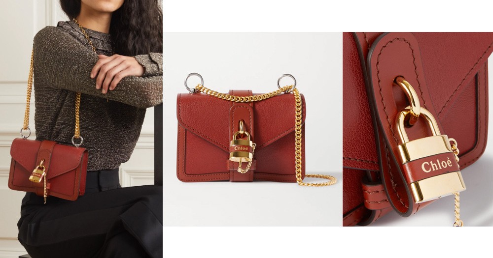 CHLOÉ Aby Chain mini textured-leather shoulder bag HK$7,800 40% off