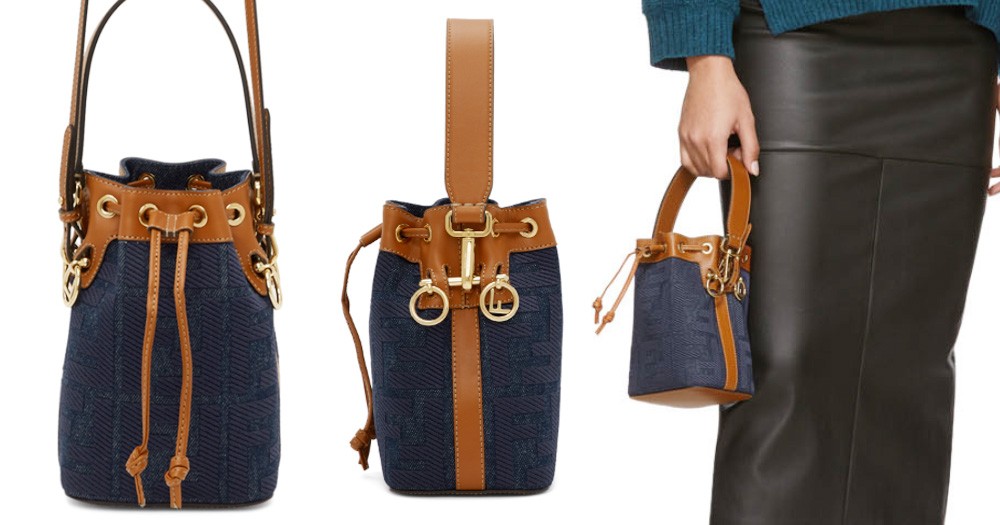Fendi Navy Denim Mini Mon Trésor Pouch HKD$6864 47%OF