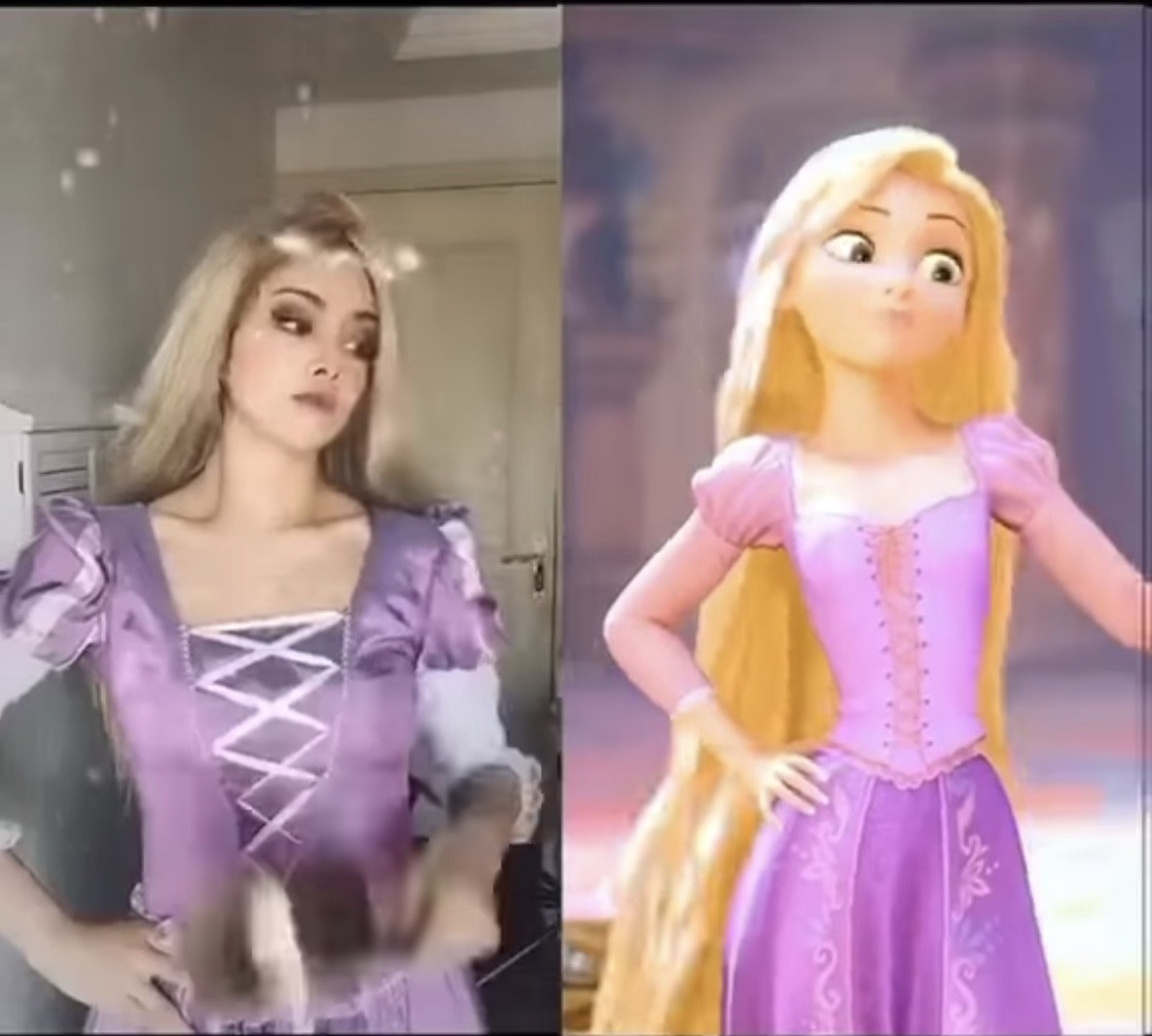 想不到原來扮公主也可以爆紅成名！全因她們扮得十分相似，撇除妝容之外，就連動作神情也非常入型入格！