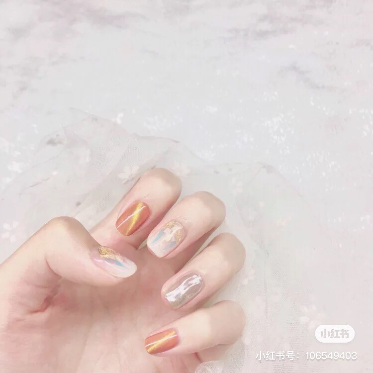 暈染美甲,夏日美甲,優雅感,少女感,夢幻感