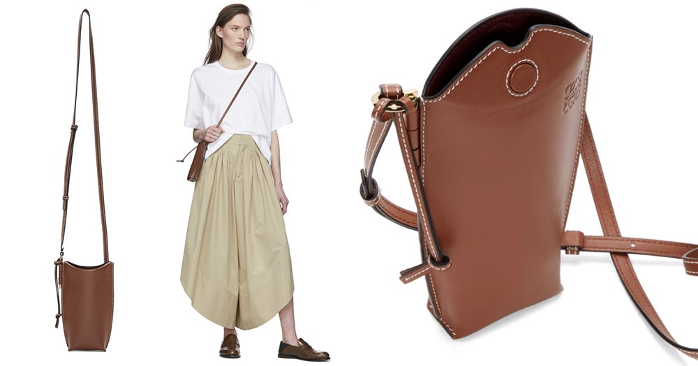 LOEWE Brown Gate Pocket Pouch $4625 HKD 26% OFF