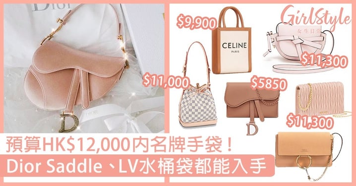 【名牌手袋】預算HK$12,000內入門級手袋！Dior Saddle、LV水桶袋都能入手