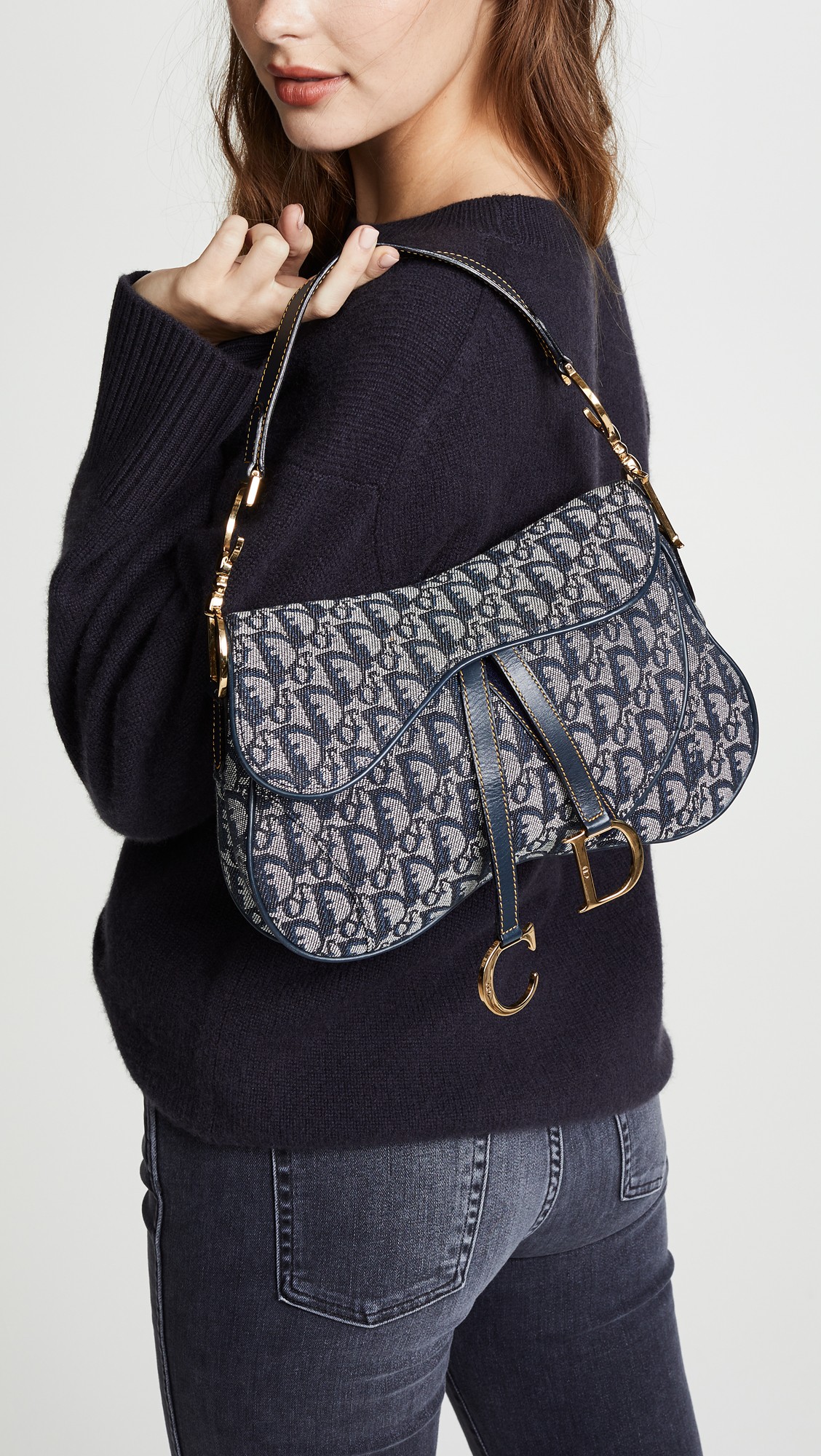 Dior Canvas Double Saddle Bag HK$22,088