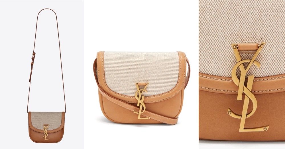 Kaia Small Satchel in Cotton Canvas and Vintage Leather HKD $12,500