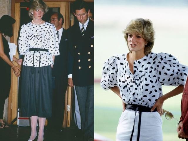 英國王室戴安娜王妃很喜歡改造舊衣作重複穿搭,有時更改造出令人感驚嘆的百變造型,完全認不出就是同一件衣服~