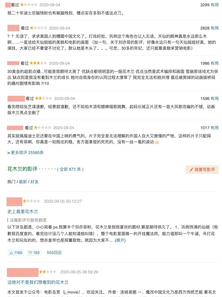 《花木蘭》未上映已被內地網民瘋狂負評?被指對準中國市場反被大罵:史上最差!