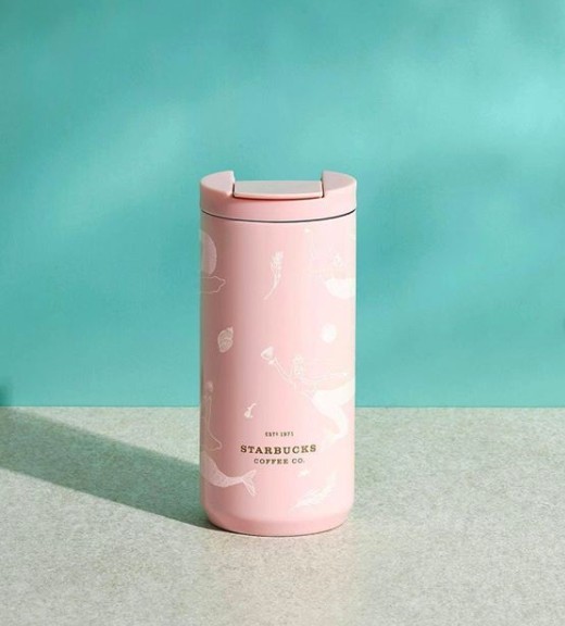 台灣Starbucks「夢幻人魚系列」,貝殼金馬克杯、湖水藍魚尾水瓶超靚!