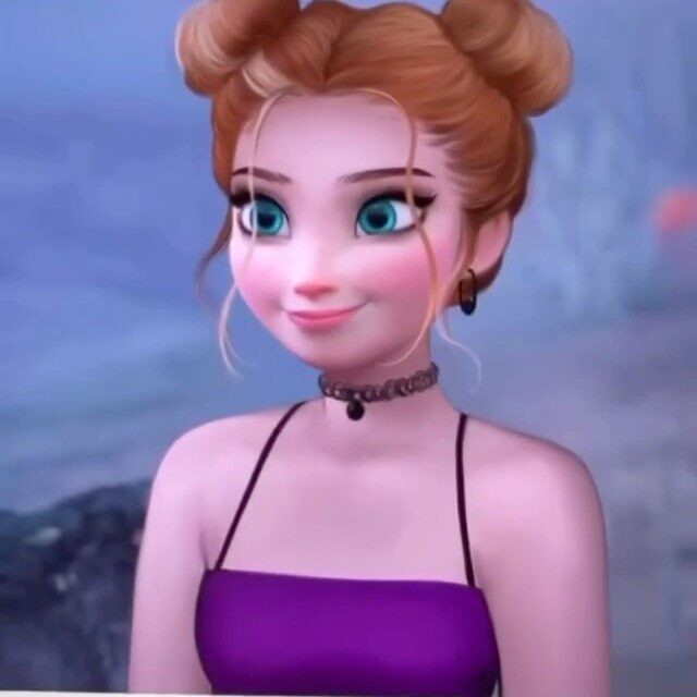 迪士尼公主現代造型插畫Yudelmis 貝兒/Elsa/小魚仙換上現代妝容穿搭