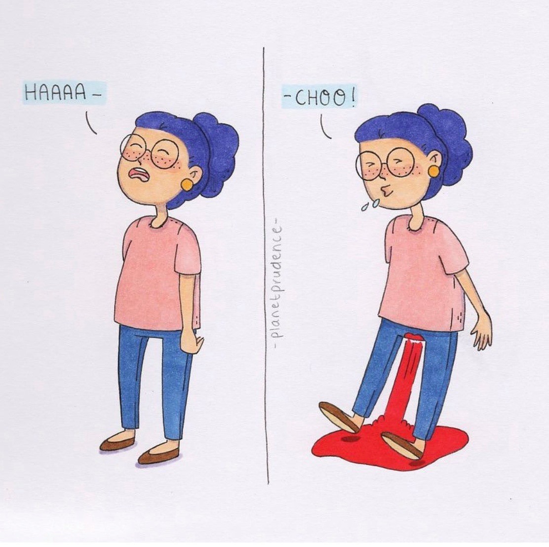 還有打噴嚏的時候,當你在說話或做事情時,總會停頓幾秒,讓如洪水缺堤般的「親戚」全部流光光後才繼續進行手頭上的工作。